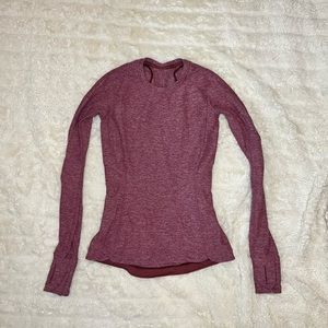 Lululemon Long Sleeve Top Heather Red Size 4